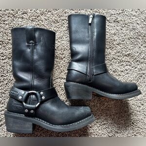 Harley Davidson Women’s Hustin Waterproof Leather Motorcycle Boots